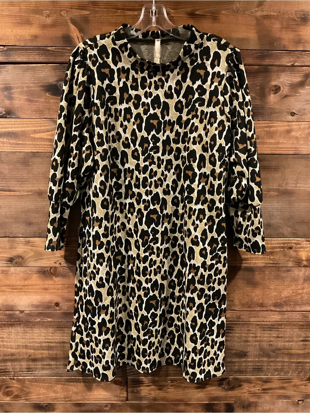 Uncle Frank Leopard Print Mini Dress in Brown and Black